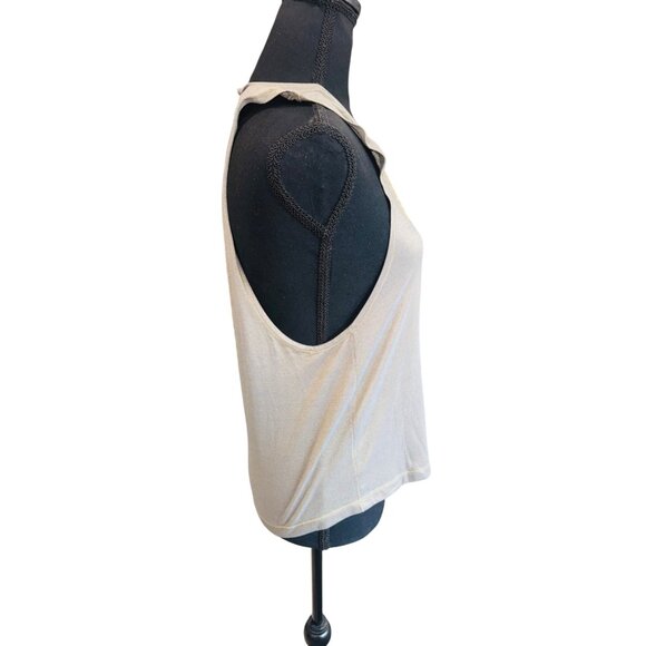 Lululemon Cardio Squad Tank Top Taupe Gold Geometric Racer Back Workout Gym S - Picture 7 of 7